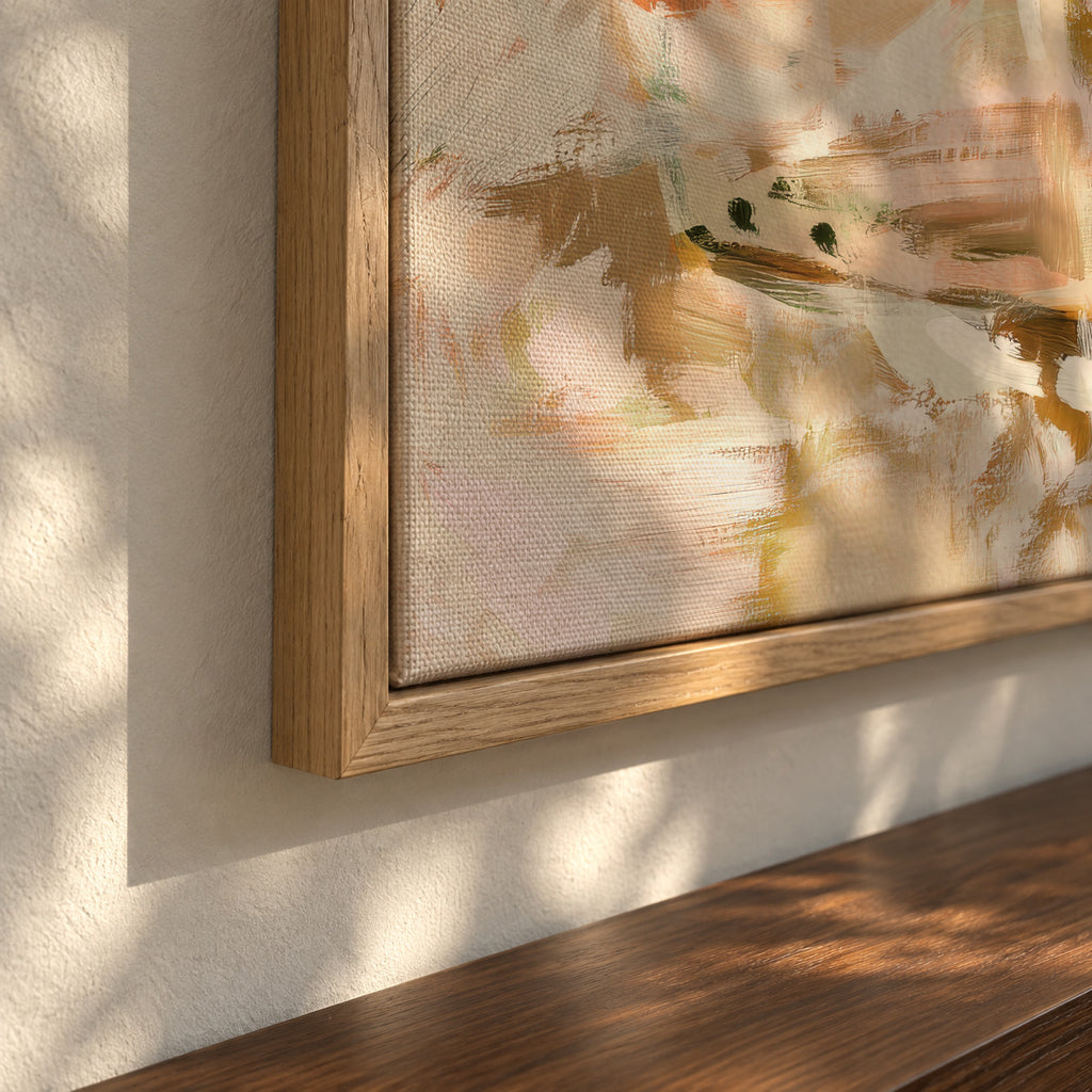 Abstract Bloom - Framed canvas detail