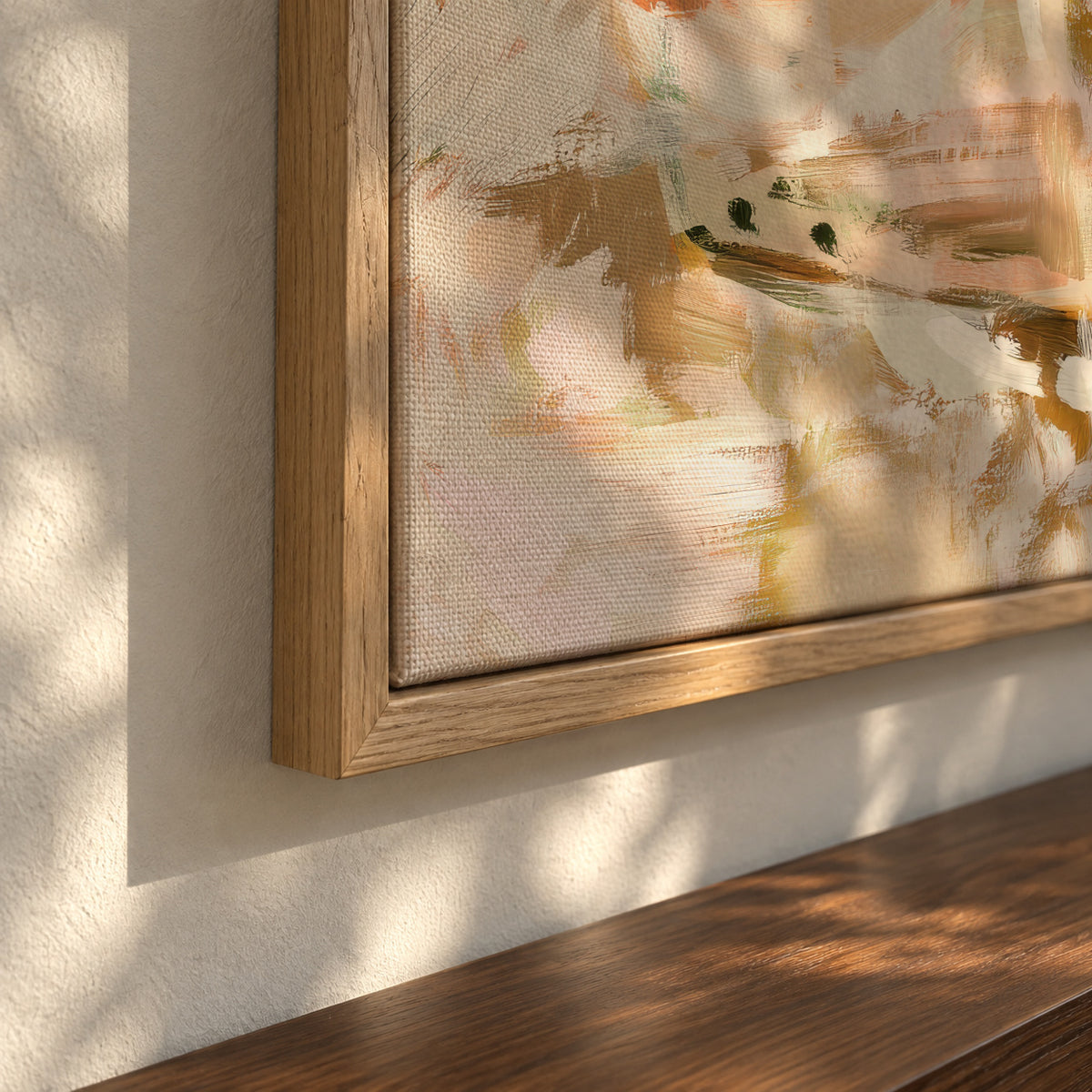 Abstract Bloom - Framed canvas detail