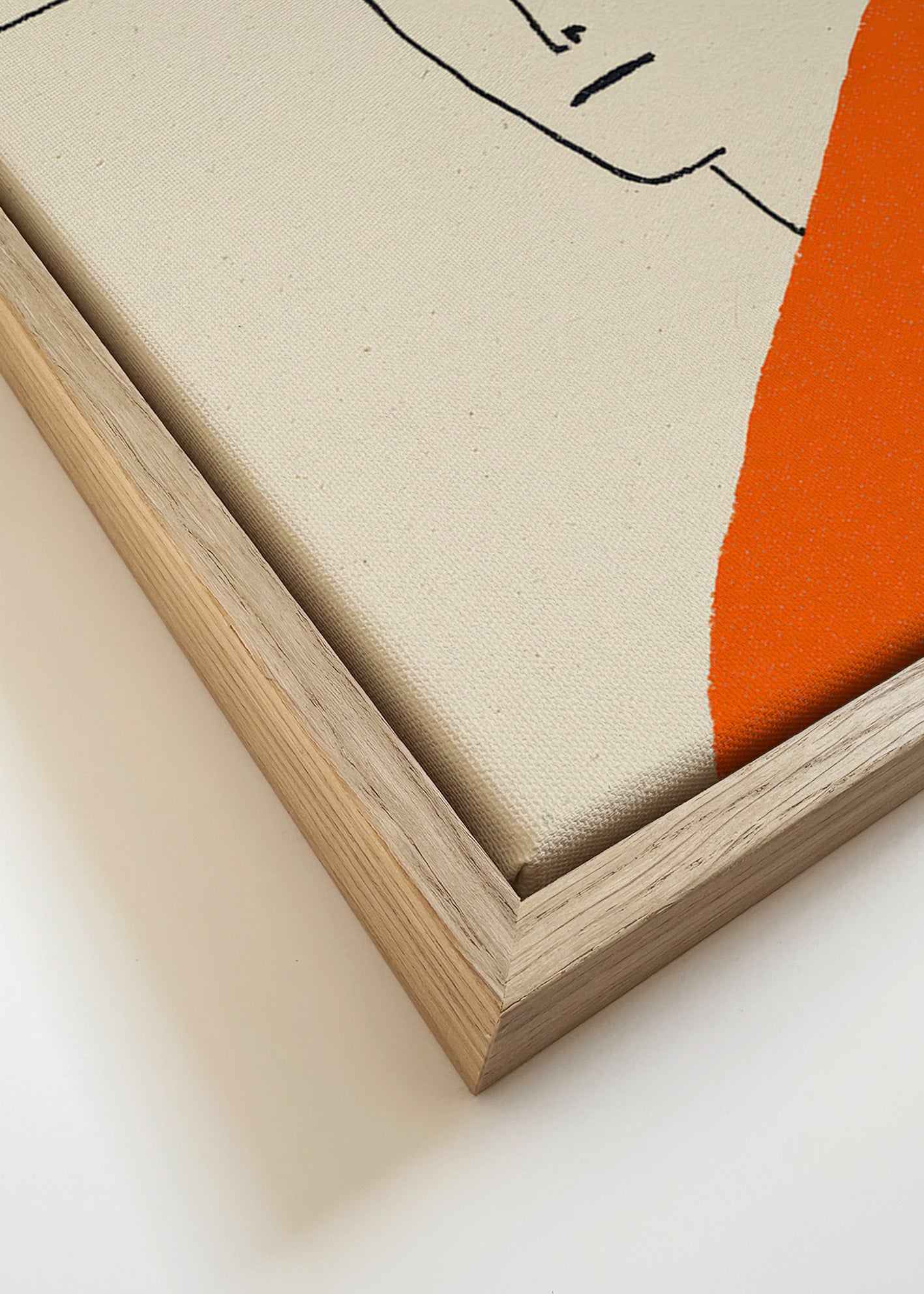Minimal illustration with orange cloak