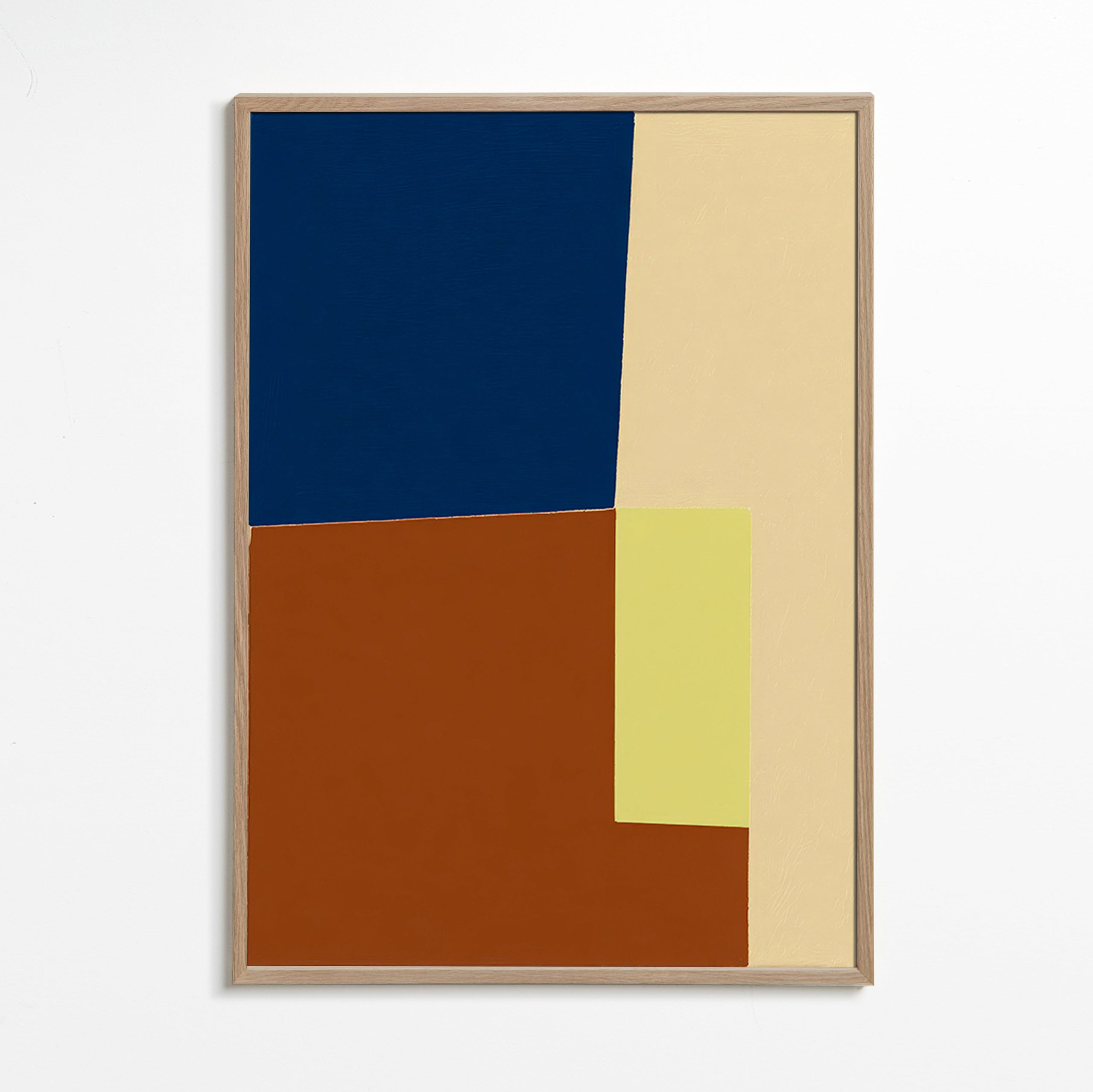 Geometric art with color blocks
