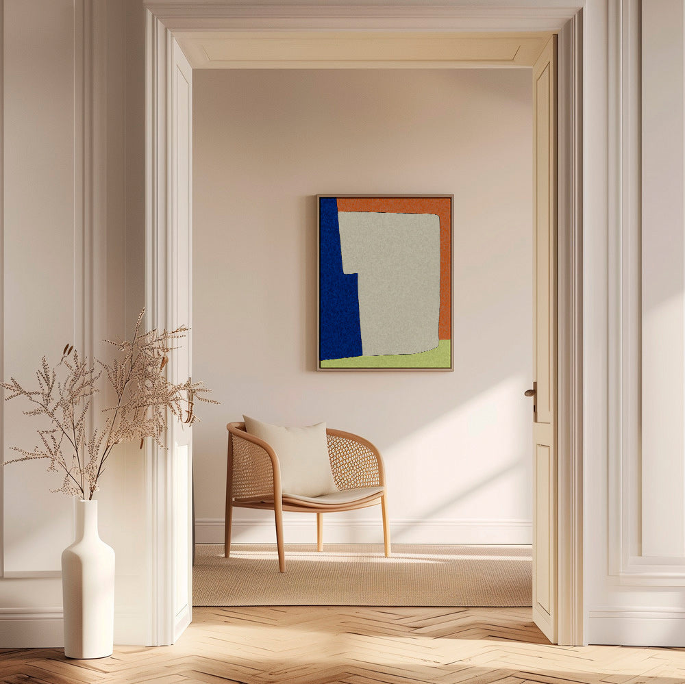Cuadro abstracto de formas blandas y bloques de color – Canvas2