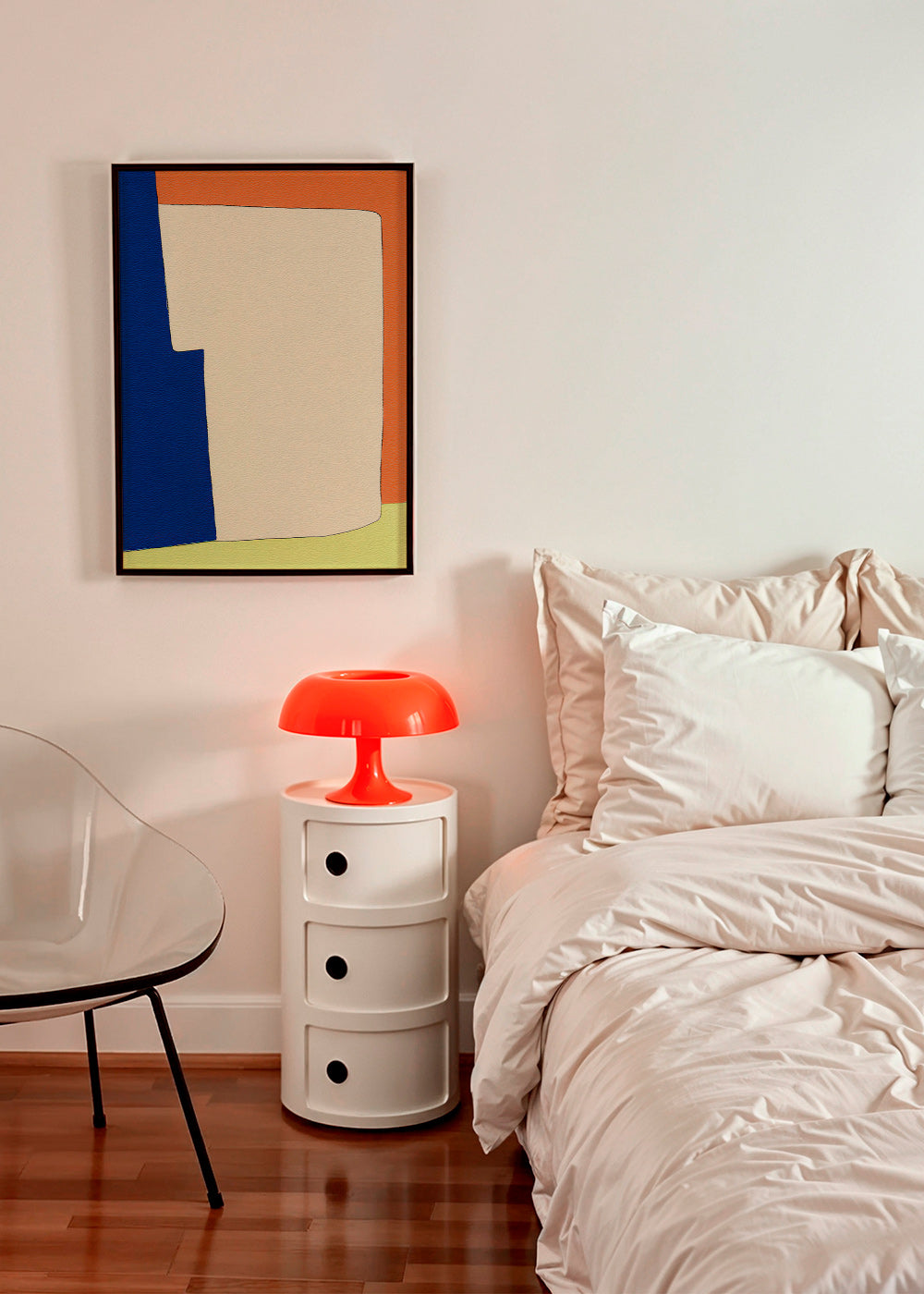 Cuadro abstracto de formas blandas y bloques de color – Product3