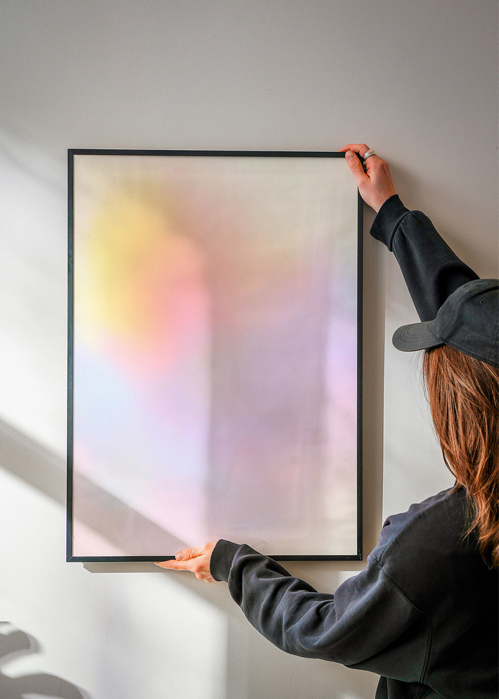 Cuadro abstracto en tonos pastel difuminados – Product2