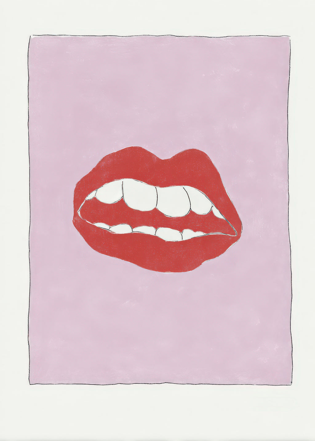Pink Lips - Unframed art print