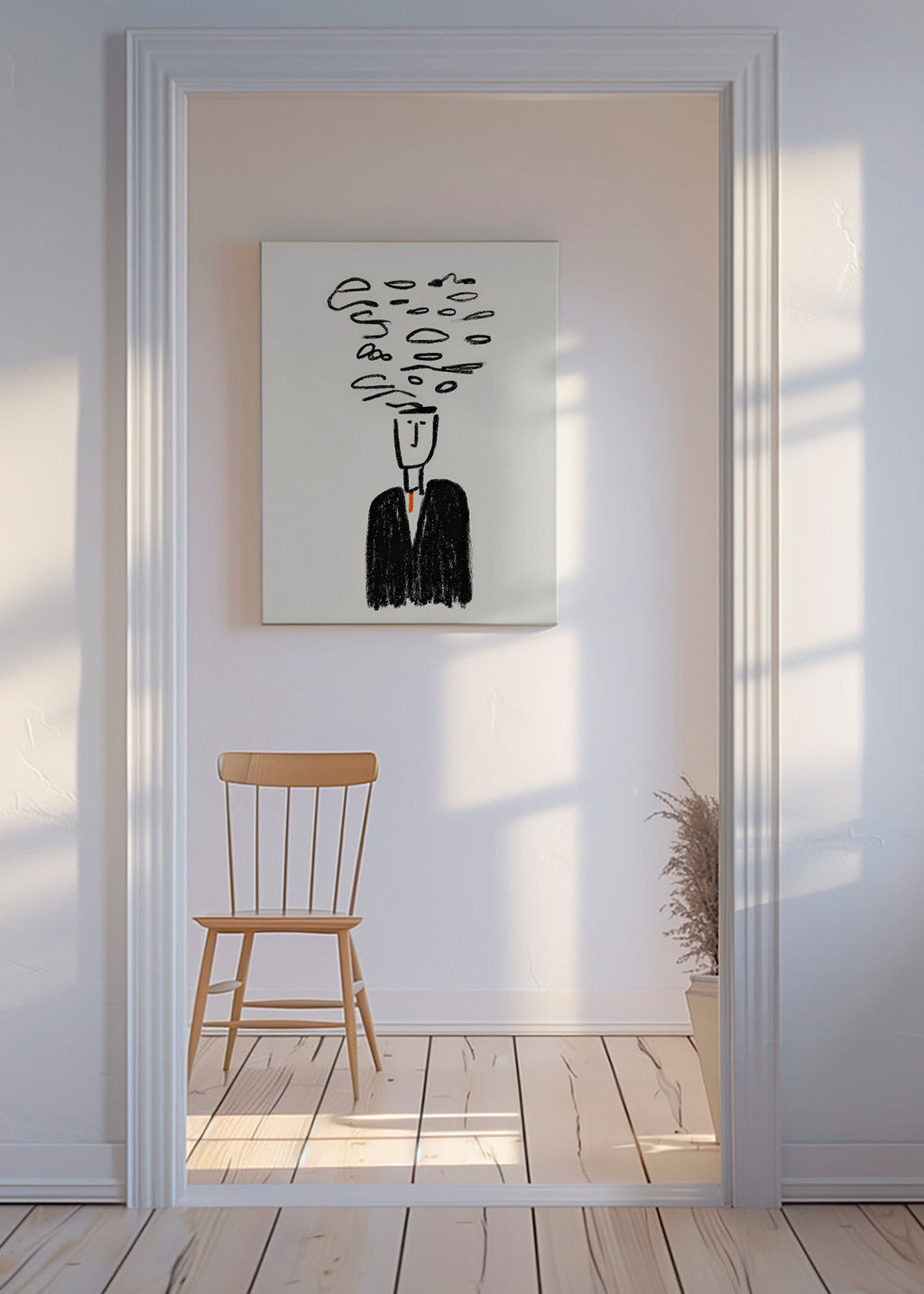 Minimal illustration of a figure with smoke
