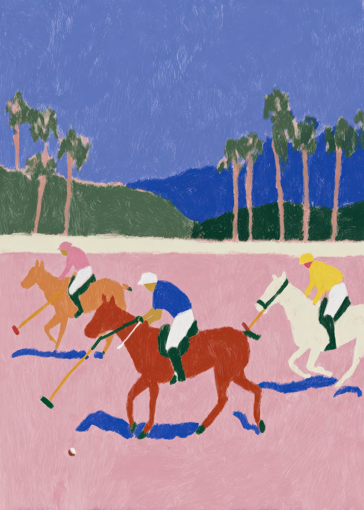 Pink Derby - Unframed art print
