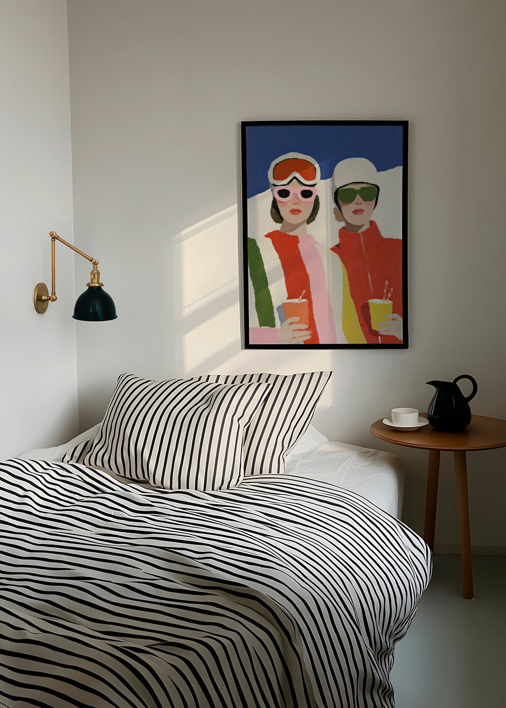Ilustración de après-ski con dos figuras – Product1