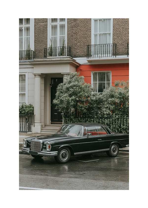 Fotografía urbana con coche clásico
