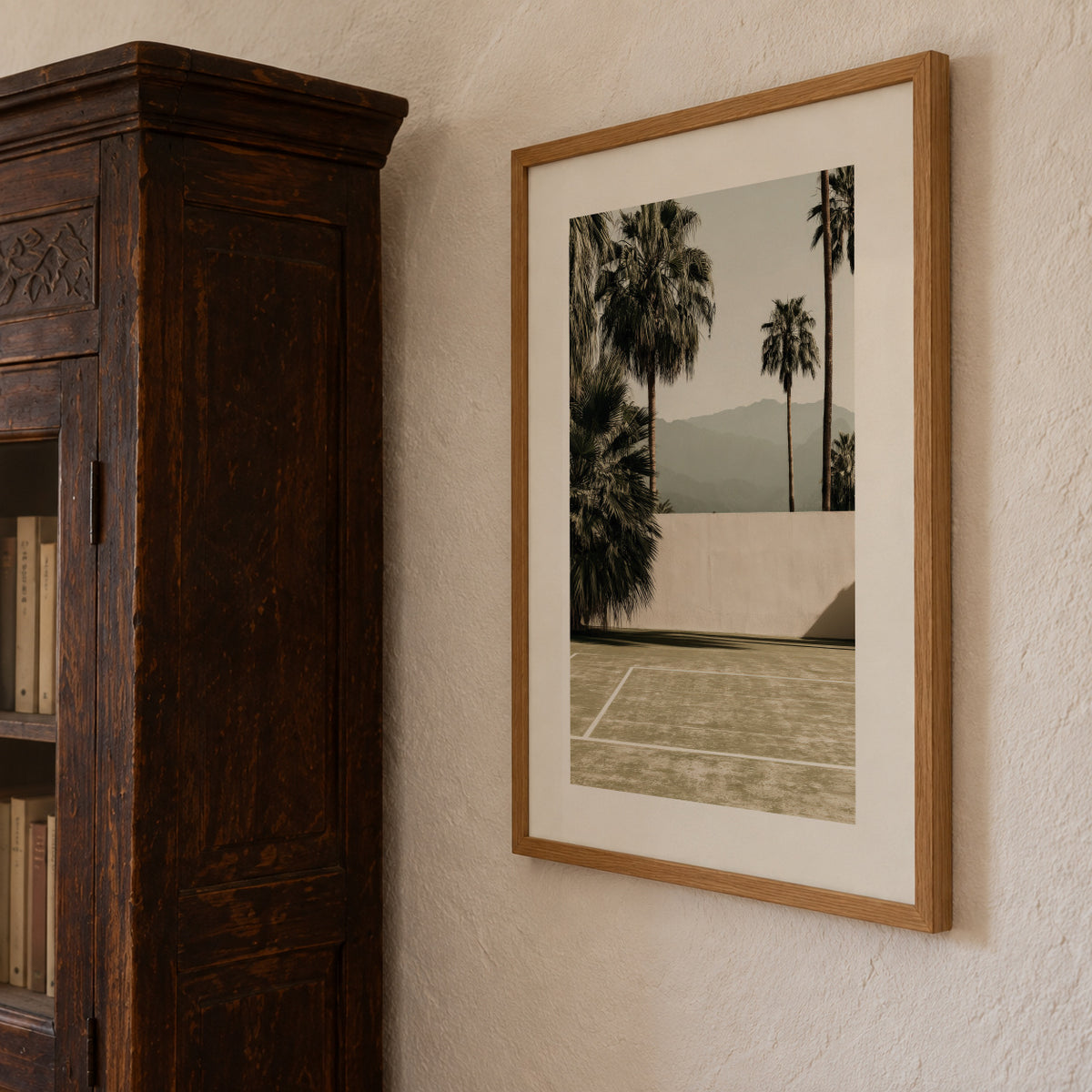Desert Court - Framed poster detail