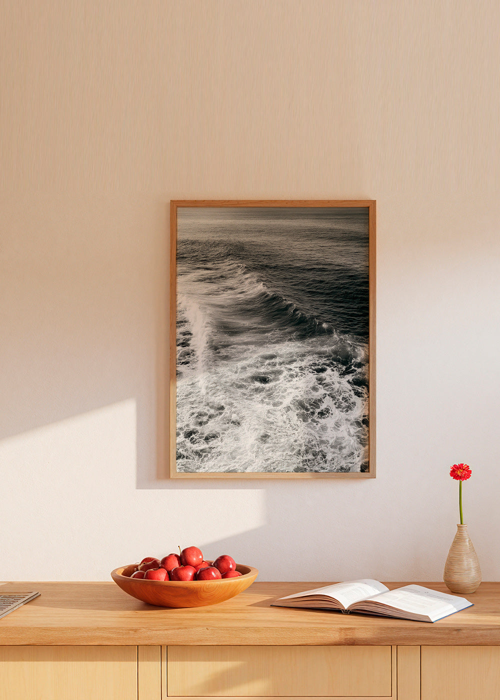 Fotografía de olas en blanco y negro – Product3