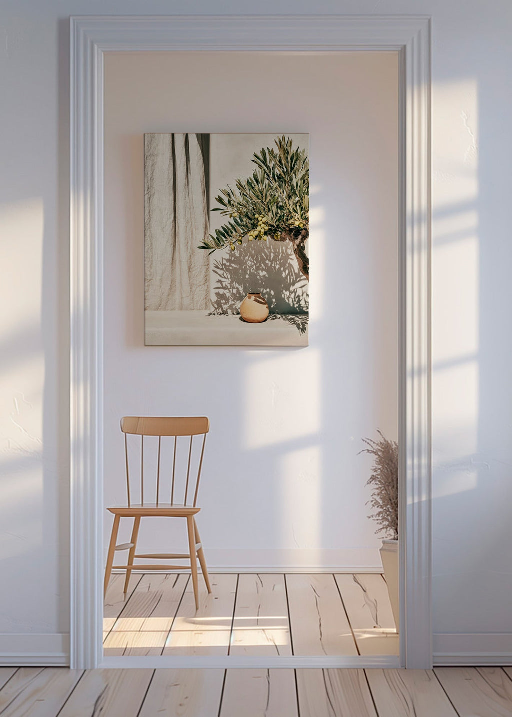 Botanical print olive branch