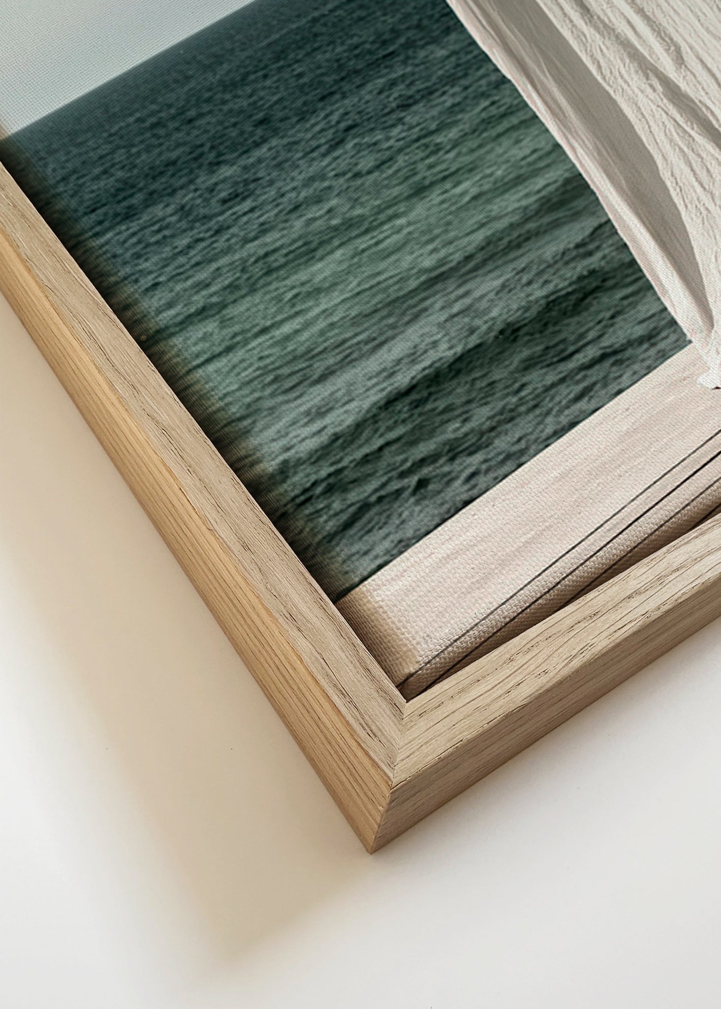 Landscape art: curtain by the sea
