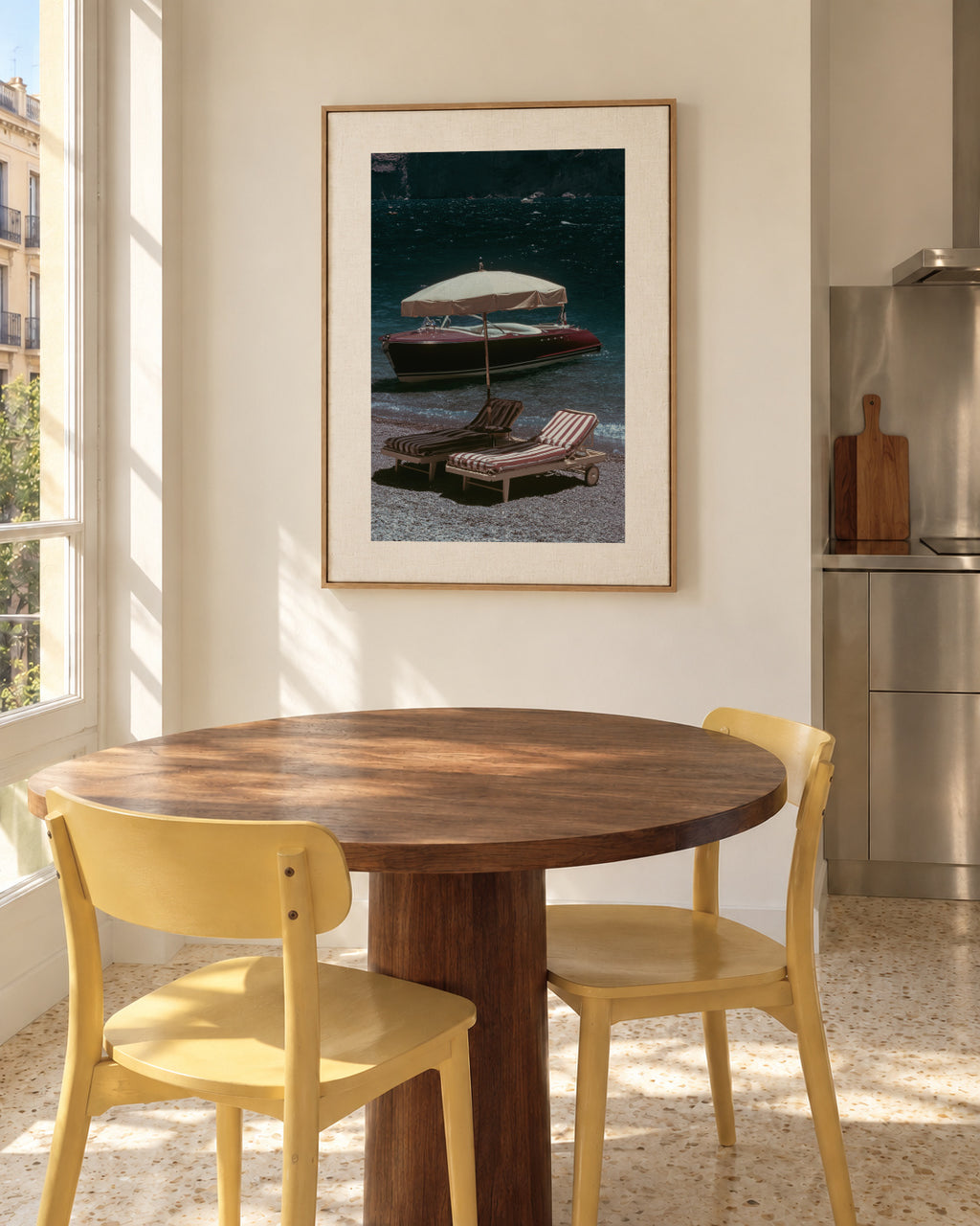 Lake Escape - Framed canvas in an interior