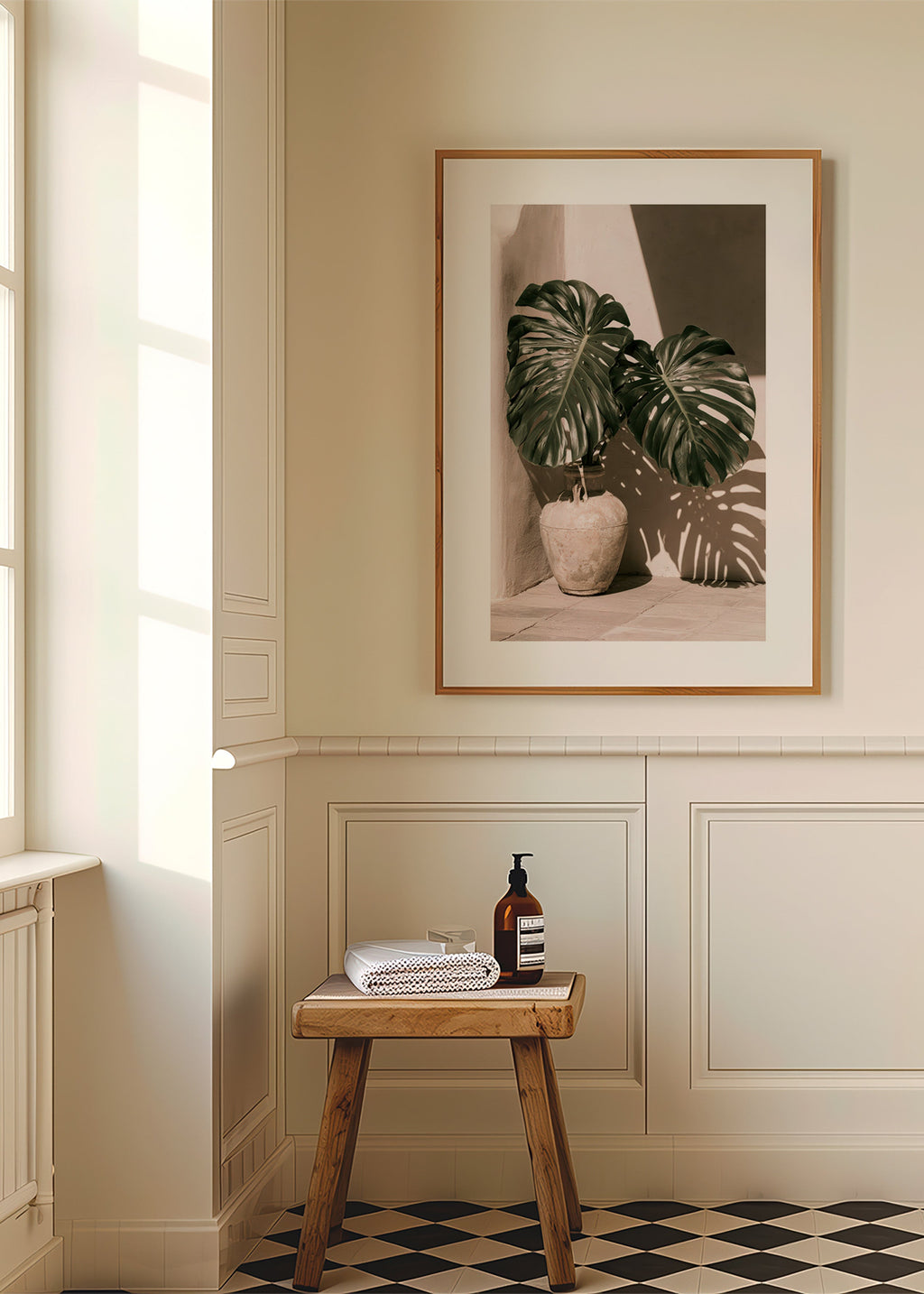 Lámina botánica Monstera en maceta – Product3